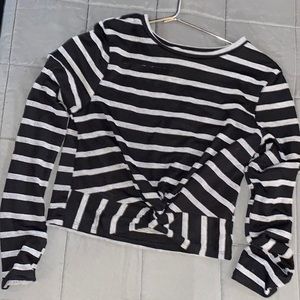 Black and white crop top